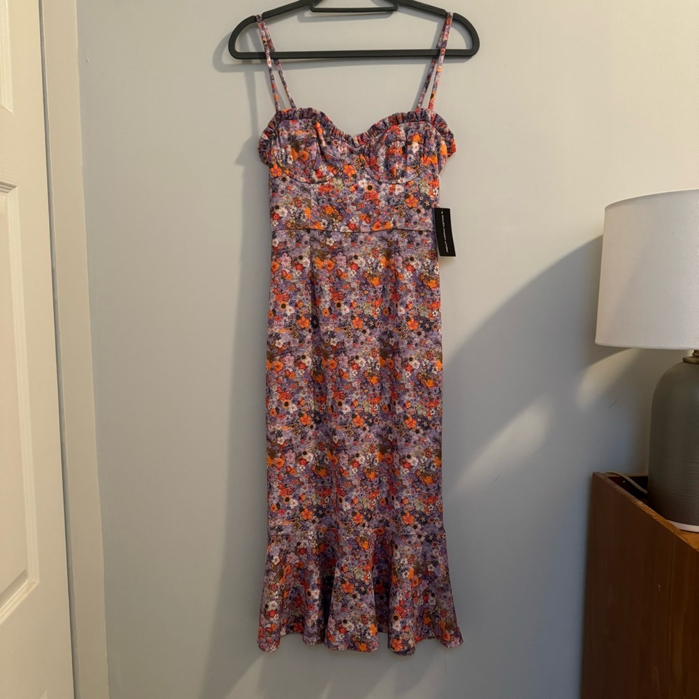 SOUTH MOON UNDER - Hutch Bustier Midi Dress - Ditsy Floral